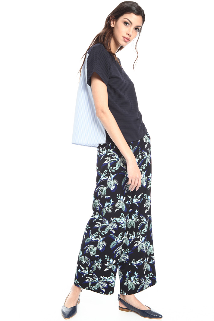 Jersey and poplin T-shirt Intrend Jersey and poplin T-shirt Intrend
