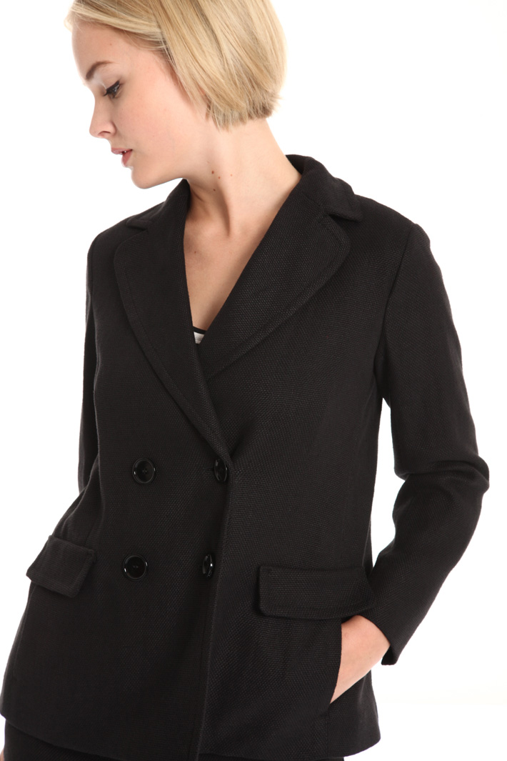 Linen and cotton blazer Intrend Linen and cotton blazer Intrend