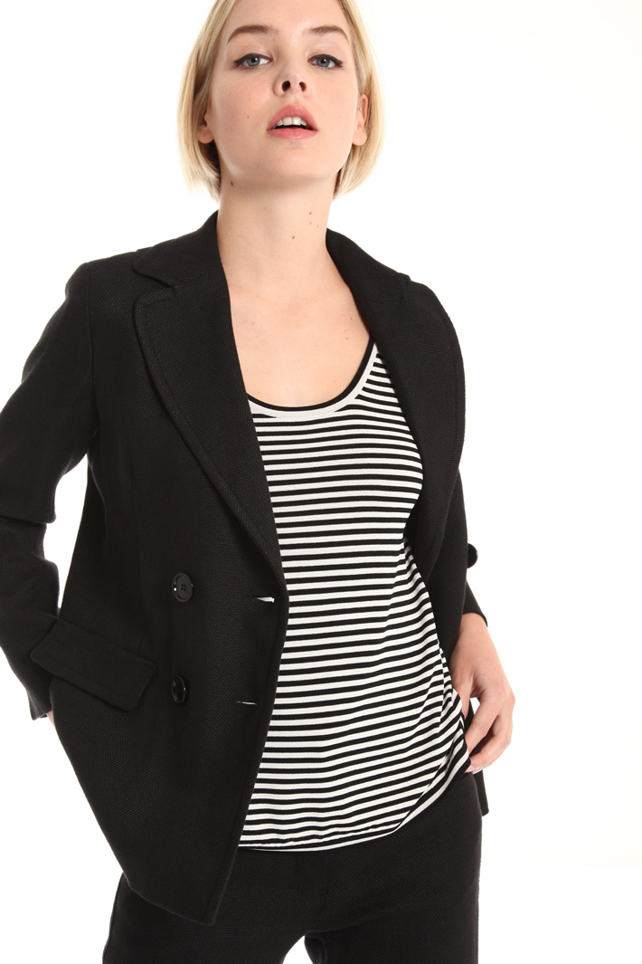 Linen and cotton blazer Intrend Linen and cotton blazer Intrend