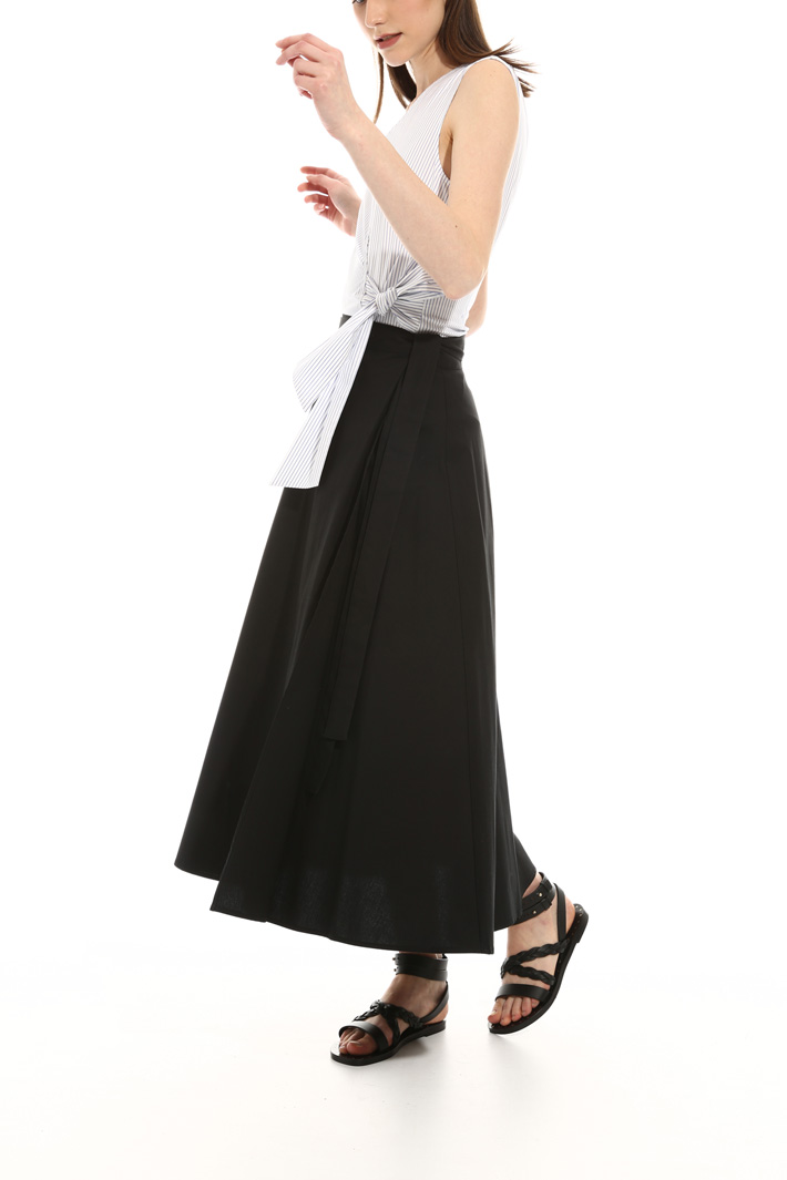 Wrap-up poplin skirt Intrend Wrap-up poplin skirt Intrend