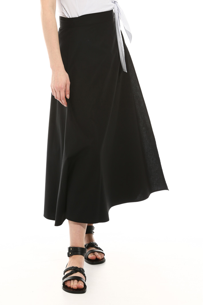Wrap-up poplin skirt Intrend Wrap-up poplin skirt Intrend