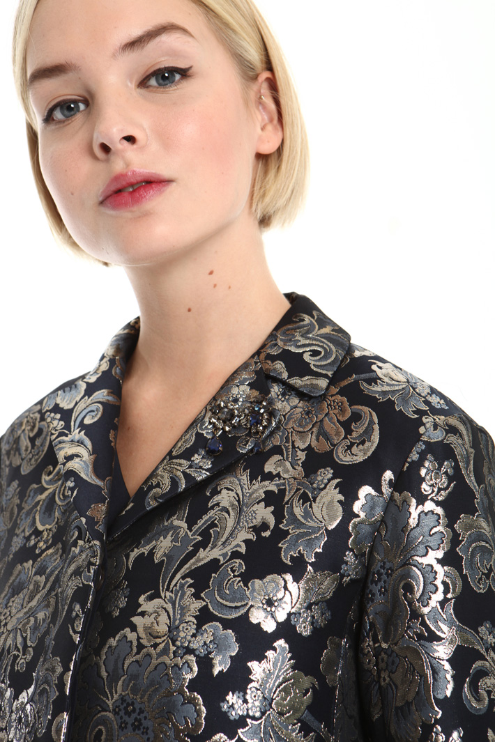 Lamé jacquard duster coat Intrend Lamé jacquard duster coat Intrend
