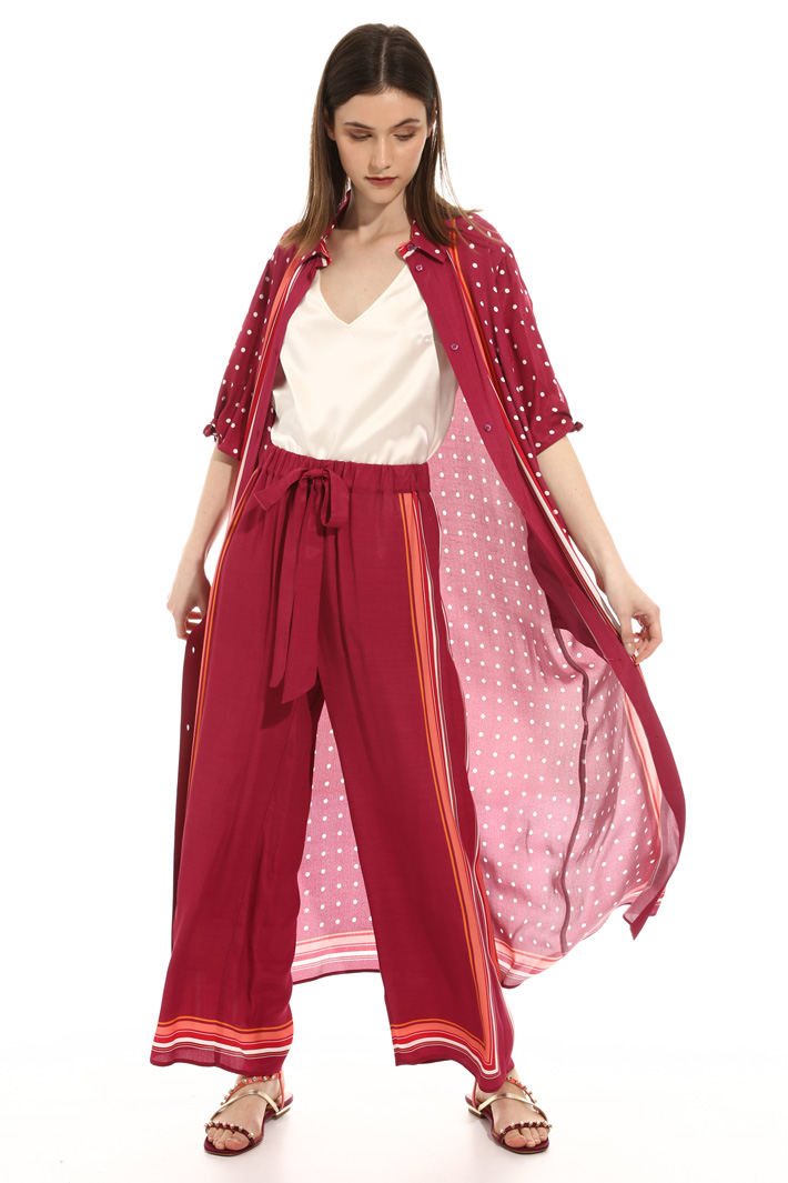 Palazzo twill trousers Intrend Palazzo twill trousers Intrend
