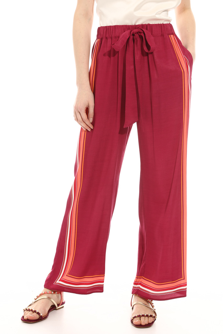 Palazzo twill trousers Intrend Palazzo twill trousers Intrend
