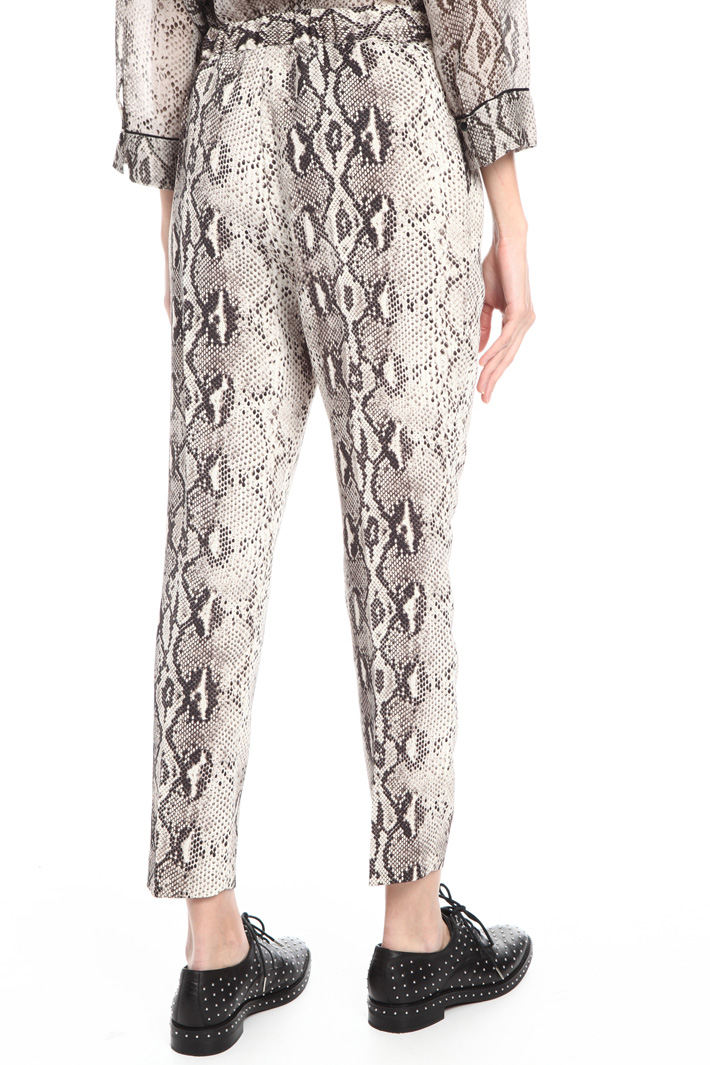 Satin cigarette trousers Intrend Satin cigarette trousers Intrend