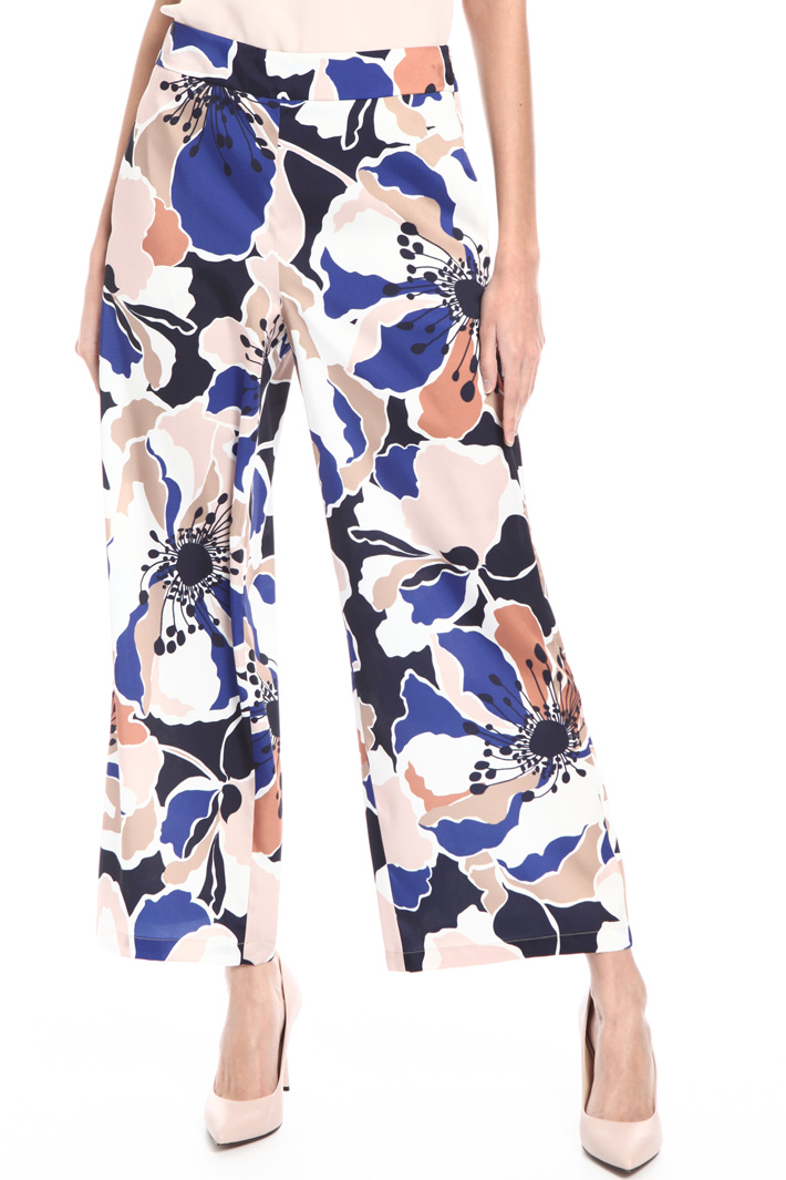 Printed twill trousers Intrend Printed twill trousers Intrend