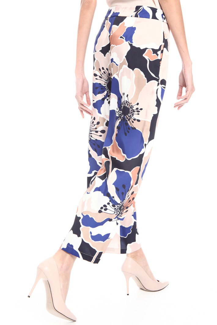 Printed twill trousers Intrend Printed twill trousers Intrend
