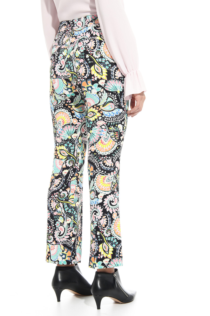 Printed satin trousers Intrend Printed satin trousers Intrend