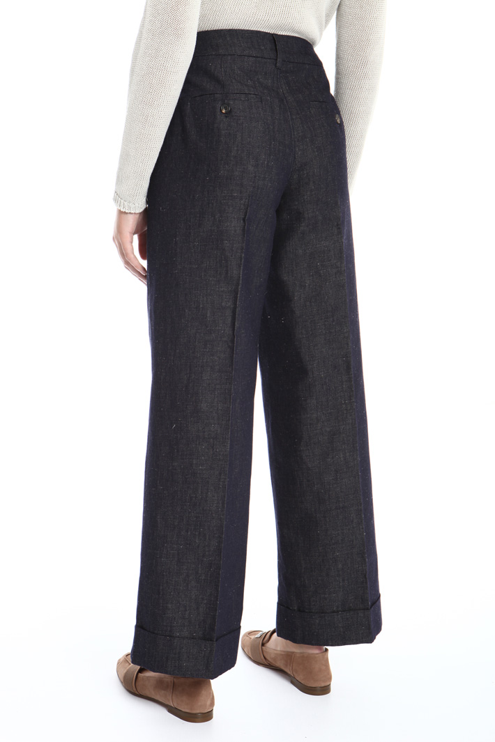 Denim palazzo trousers Intrend Denim palazzo trousers Intrend