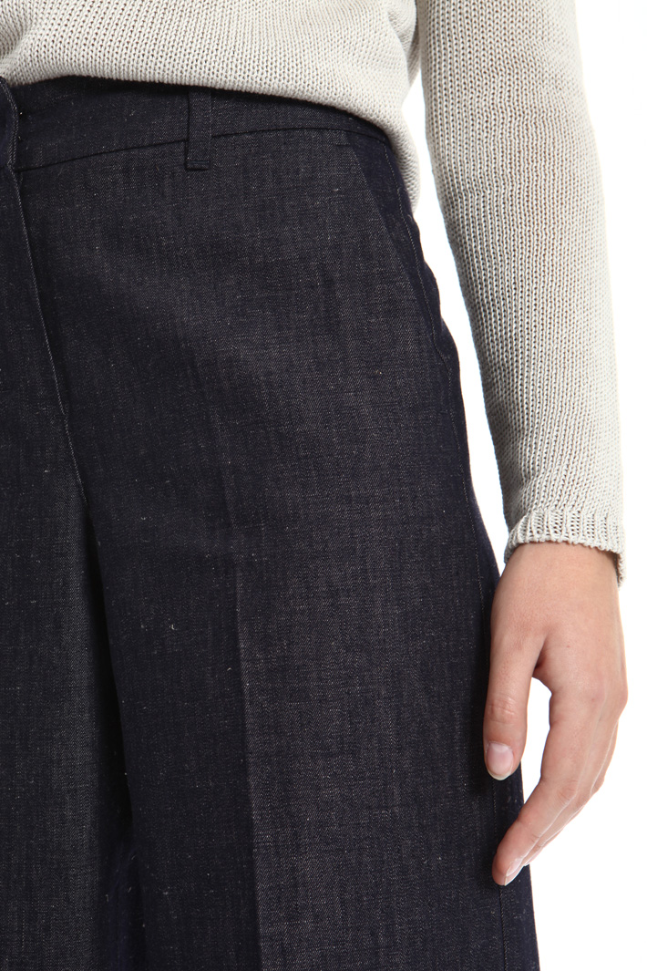 Denim palazzo trousers Intrend Denim palazzo trousers Intrend