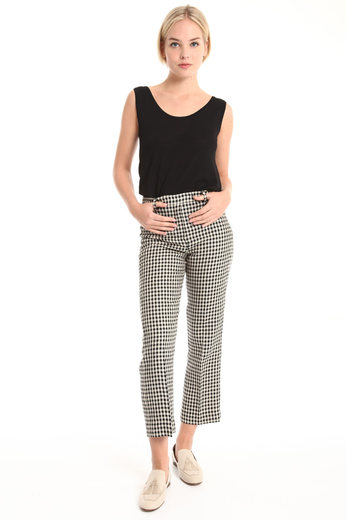 Pure linen crop trousers Intrend Pure linen crop trousers Intrend