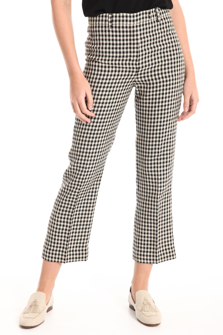 Pure linen crop trousers Intrend Pure linen crop trousers Intrend