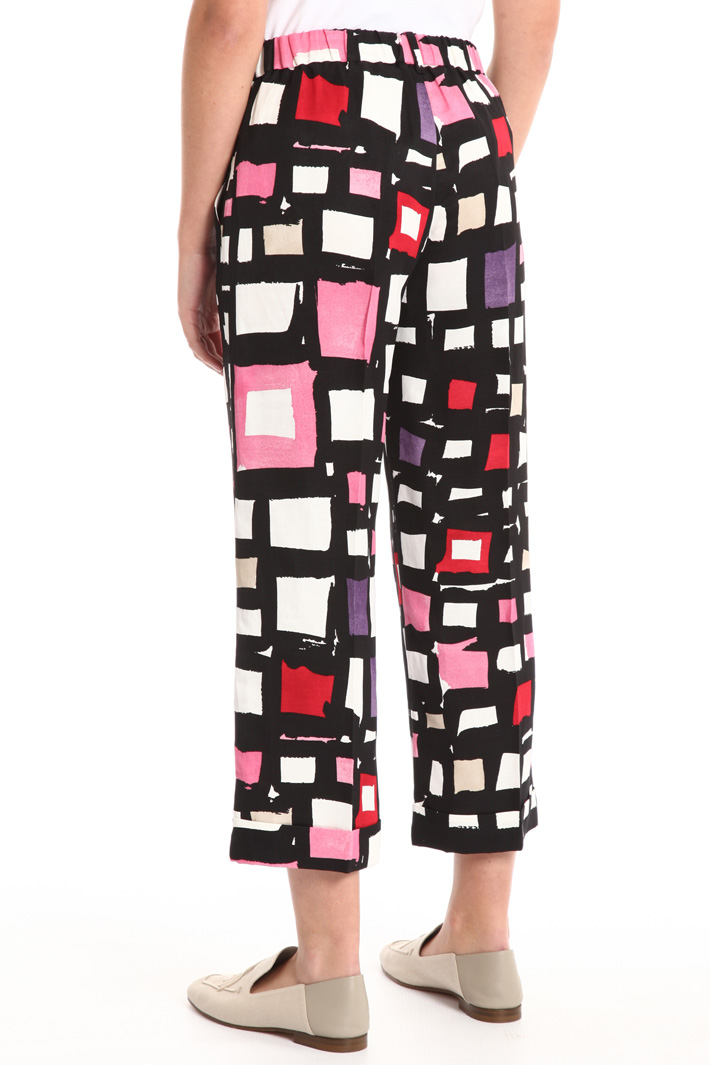 Viscose and linen trousers Intrend Viscose and linen trousers Intrend
