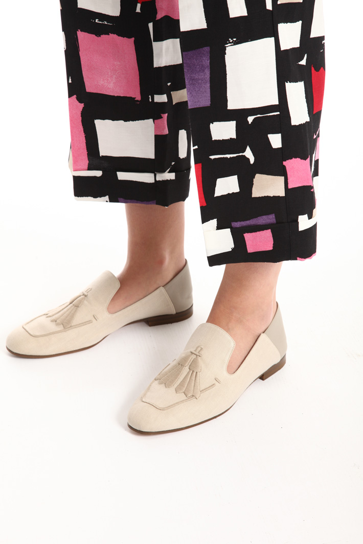 Viscose and linen trousers Intrend Viscose and linen trousers Intrend