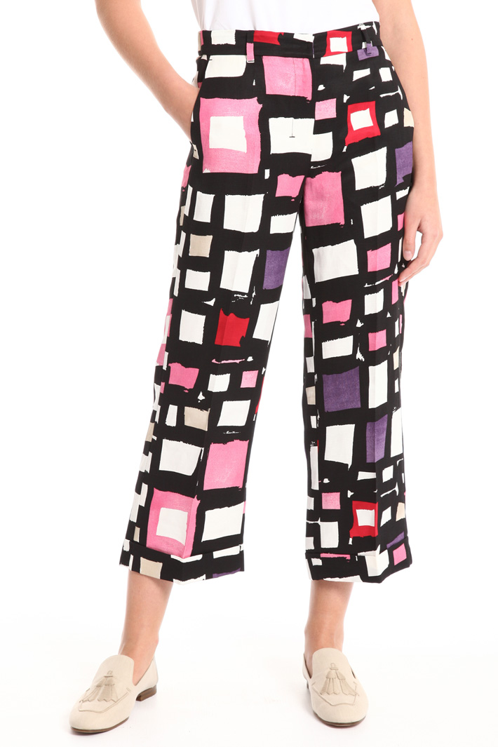Viscose and linen trousers Intrend Viscose and linen trousers Intrend