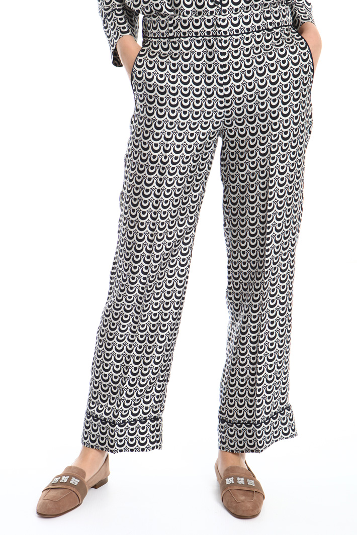 Silk satin trousers Intrend Silk satin trousers Intrend