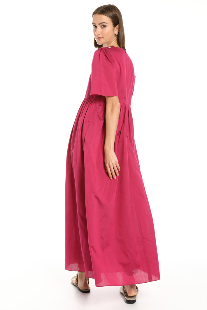 V-neck cotton and silk dress Intrend V-neck cotton and silk dress Intrend