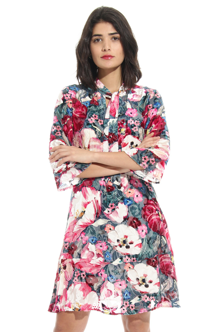 Short silk devorè skirt Intrend Short silk devorè skirt Intrend