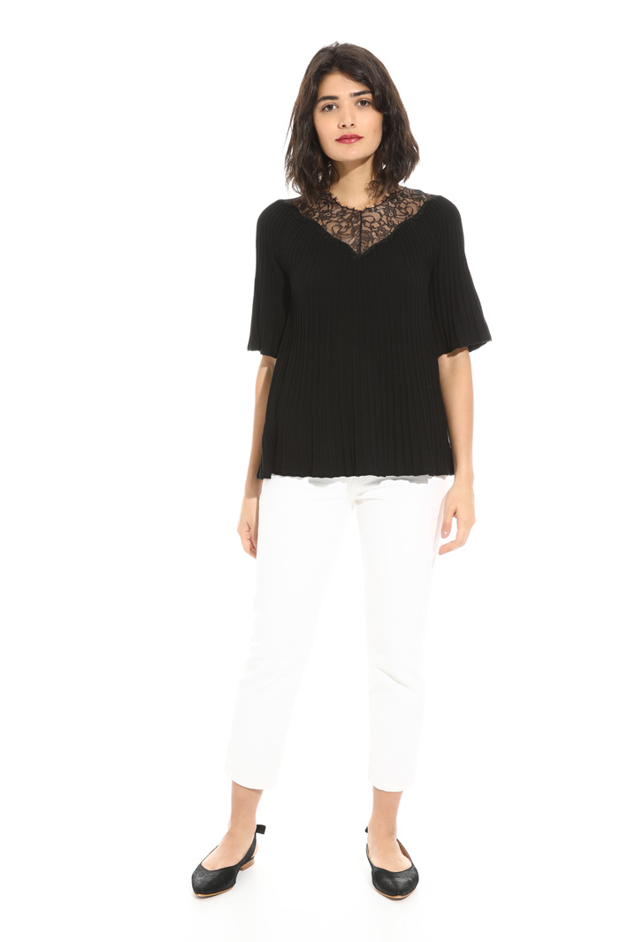 Plissè effect sweater Intrend Plissè effect sweater Intrend