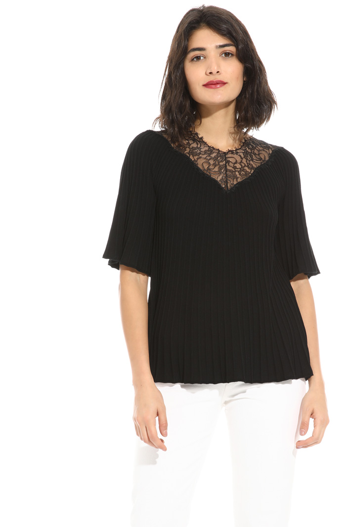 Plissè effect sweater Intrend Plissè effect sweater Intrend