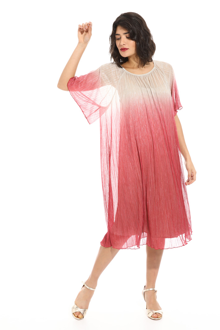 Jersey plissé lurex dress Intrend Jersey plissé lurex dress Intrend