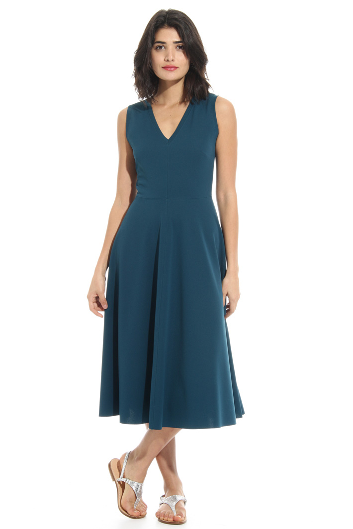 Stretch jersey V-neck dress Intrend Stretch jersey V-neck dress Intrend