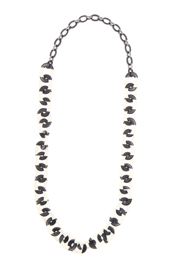 Two-tone resin necklace Intrend Two-tone resin necklace Intrend