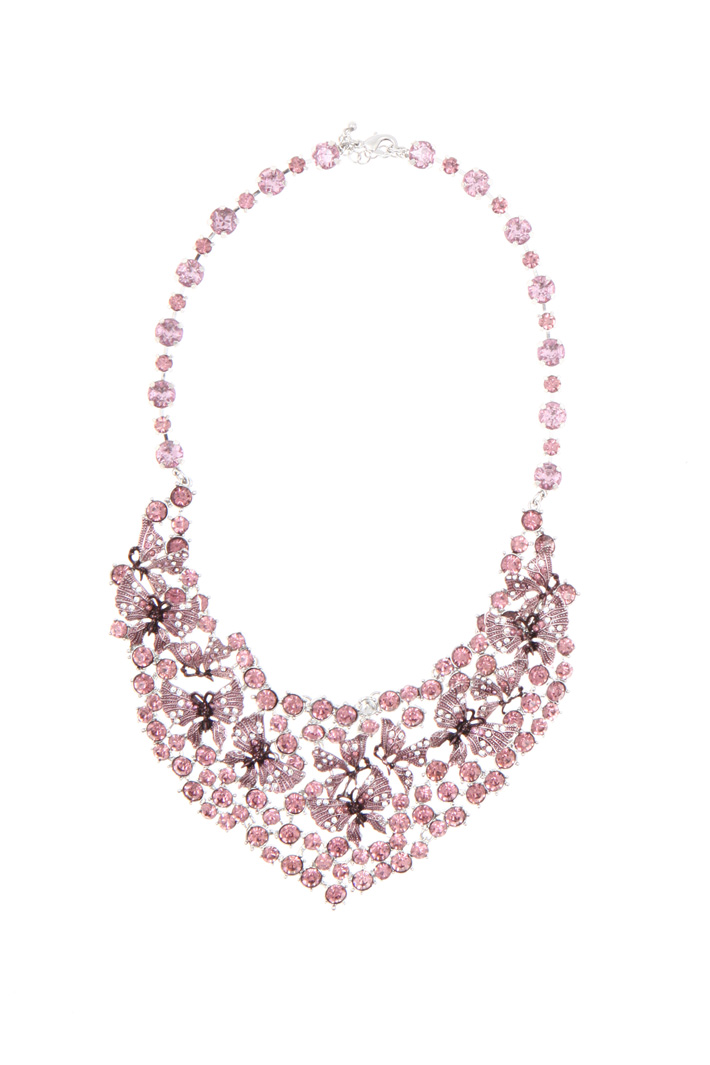 Semi-rigid rhinestone necklace Intrend Semi-rigid rhinestone necklace Intrend