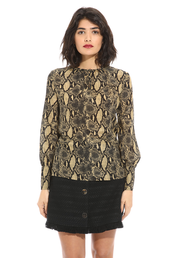 Silk and jersey blouse Intrend Silk and jersey blouse Intrend