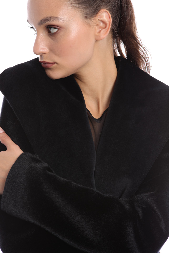 Reversible plush coat Intrend Reversible plush coat Intrend