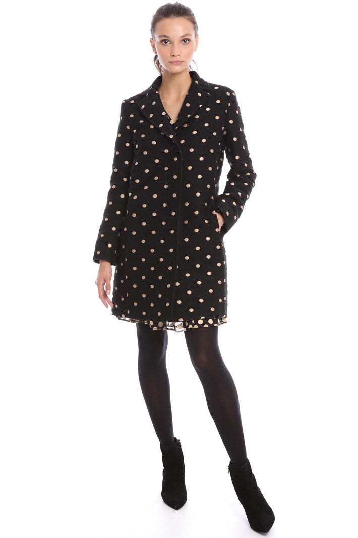 Jacquard wool coat Intrend Jacquard wool coat Intrend