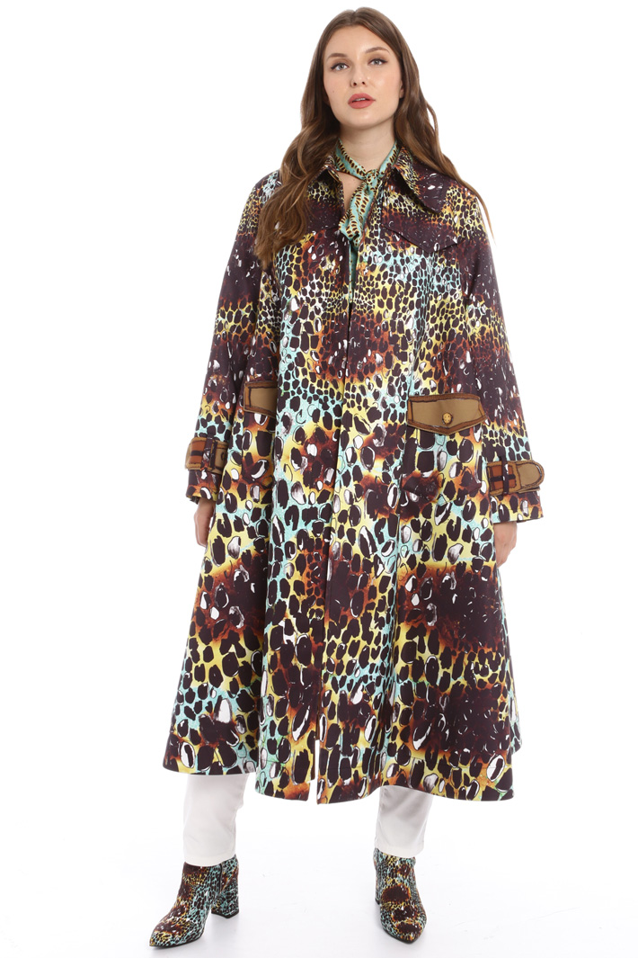 Loose fit printed trench Intrend Loose fit printed trench Intrend