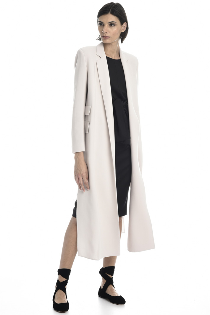 Wool crepe duster coat Intrend Wool crepe duster coat Intrend