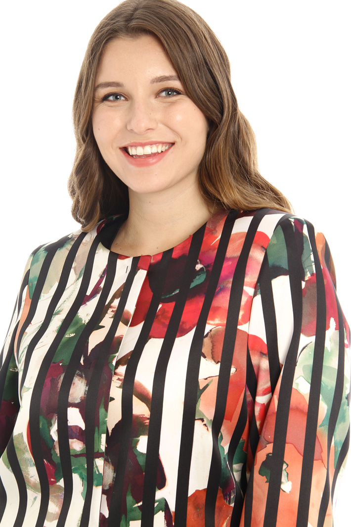 Printed satin jacket Intrend Printed satin jacket Intrend