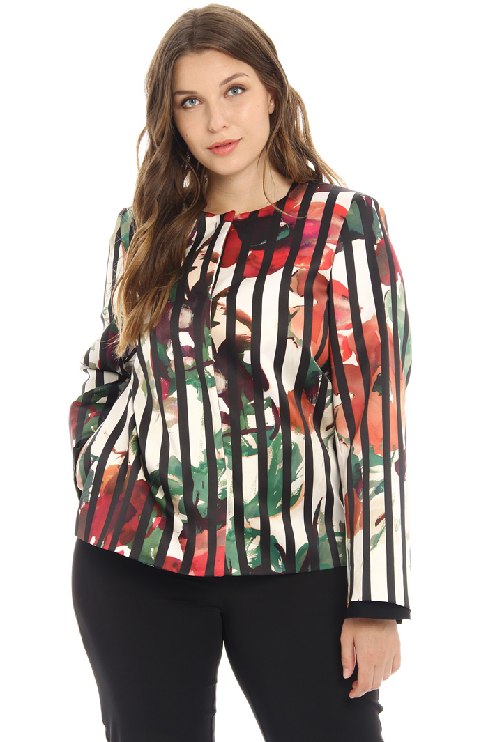 Printed satin jacket Intrend Printed satin jacket Intrend