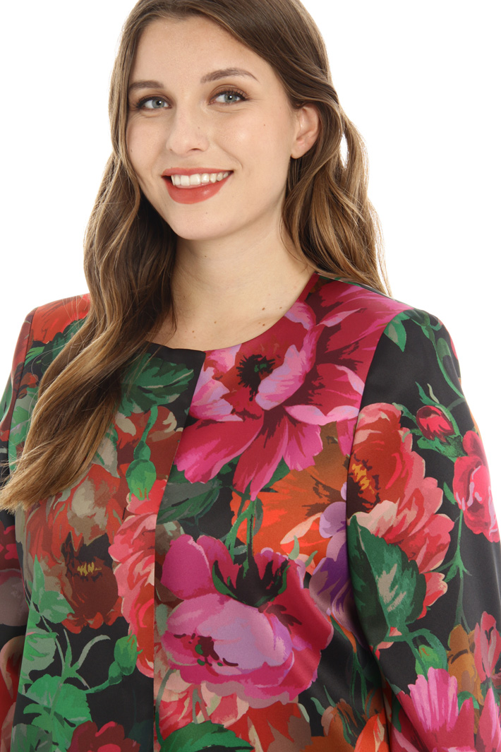 Printed satin jacket Intrend Printed satin jacket Intrend