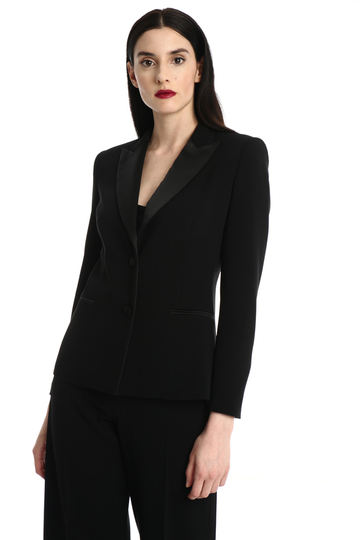 Cady and silk satin blazer Intrend Cady and silk satin blazer Intrend