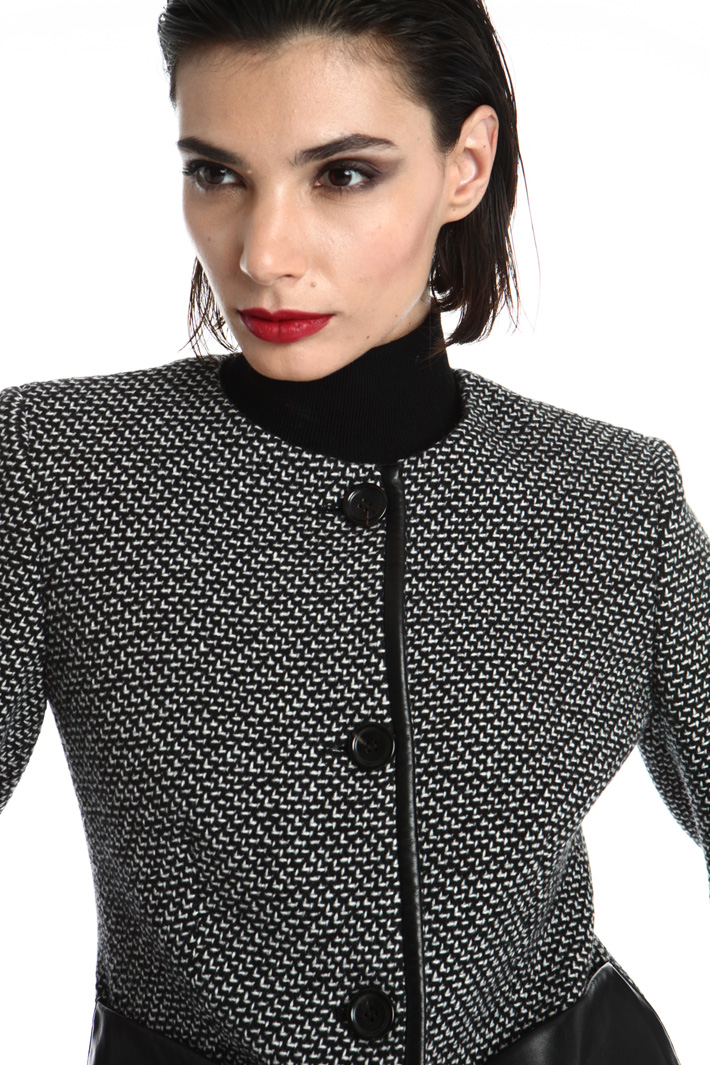 Wool jacquard jacket Intrend Wool jacquard jacket Intrend