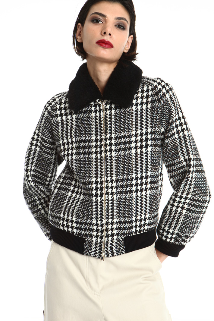 Yarn-dyed bomber jacket Intrend Yarn-dyed bomber jacket Intrend