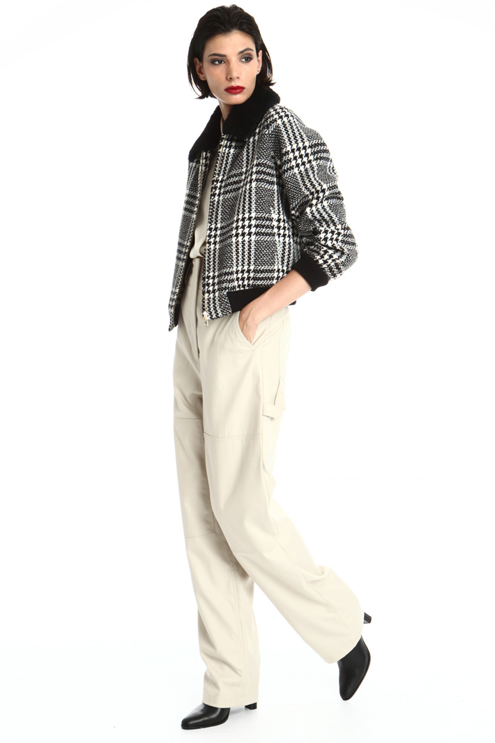 Yarn-dyed bomber jacket Intrend Yarn-dyed bomber jacket Intrend