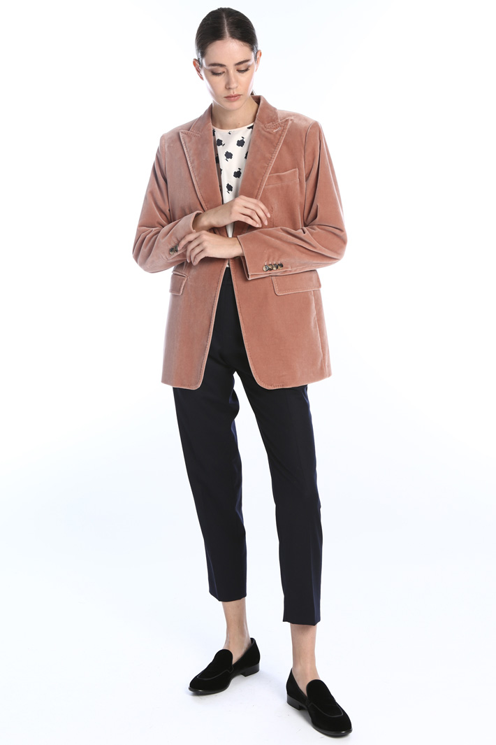 Stretch velvet blazer Intrend Stretch velvet blazer Intrend