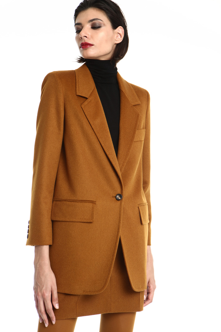 Multiple pocket camel blazer Intrend Multiple pocket camel blazer Intrend