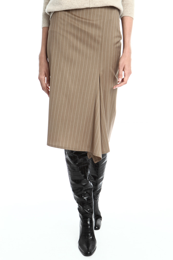 Flounced wool skirt Intrend Flounced wool skirt Intrend