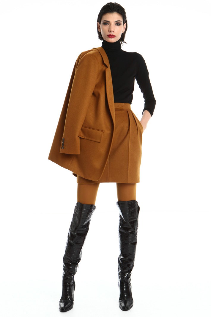 Lined camel skirt Intrend Lined camel skirt Intrend
