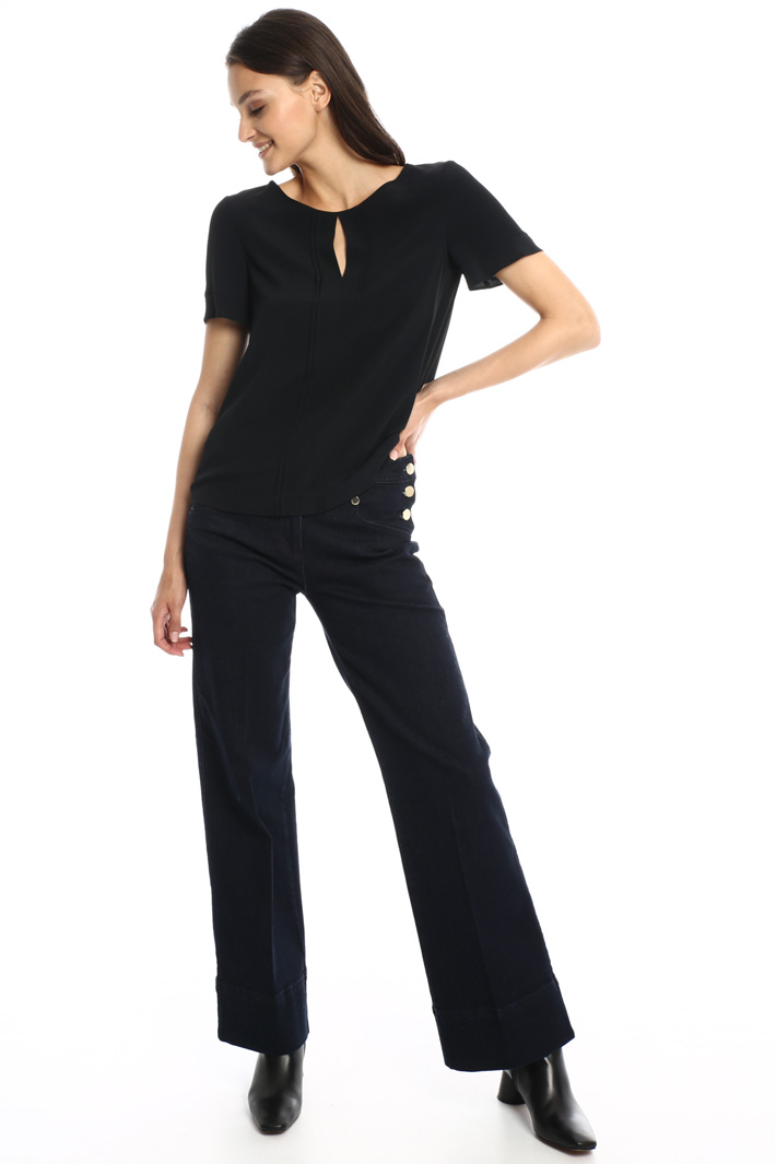 Crepe de chine blouse Intrend Crepe de chine blouse Intrend