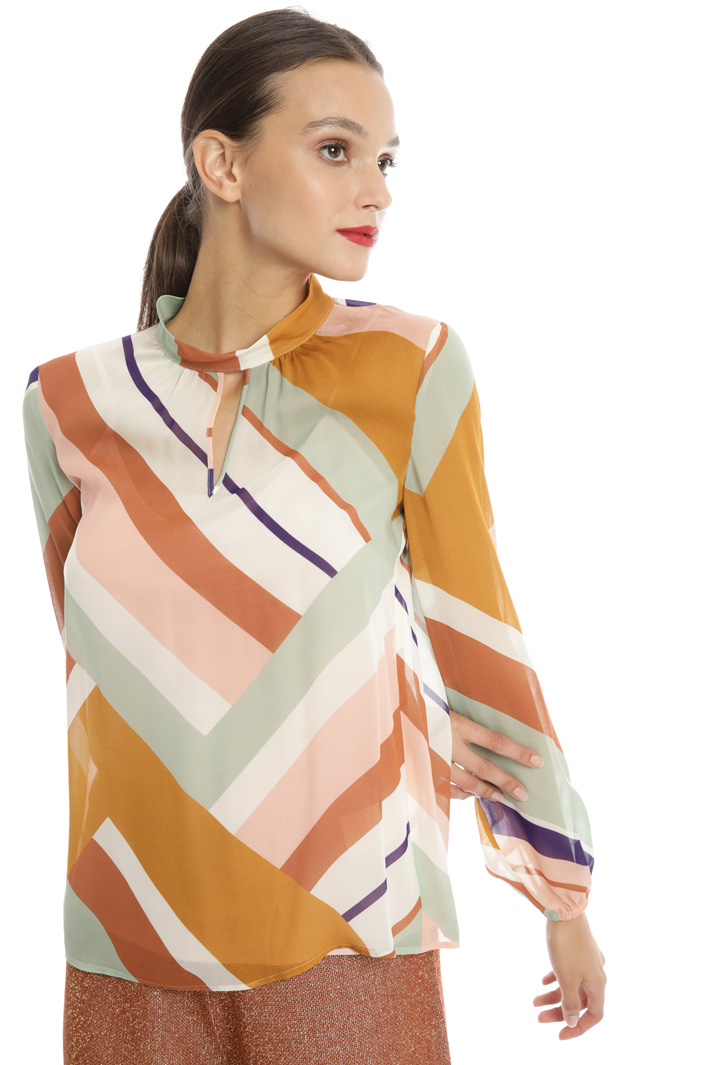 Printed georgette blouse Intrend Printed georgette blouse Intrend