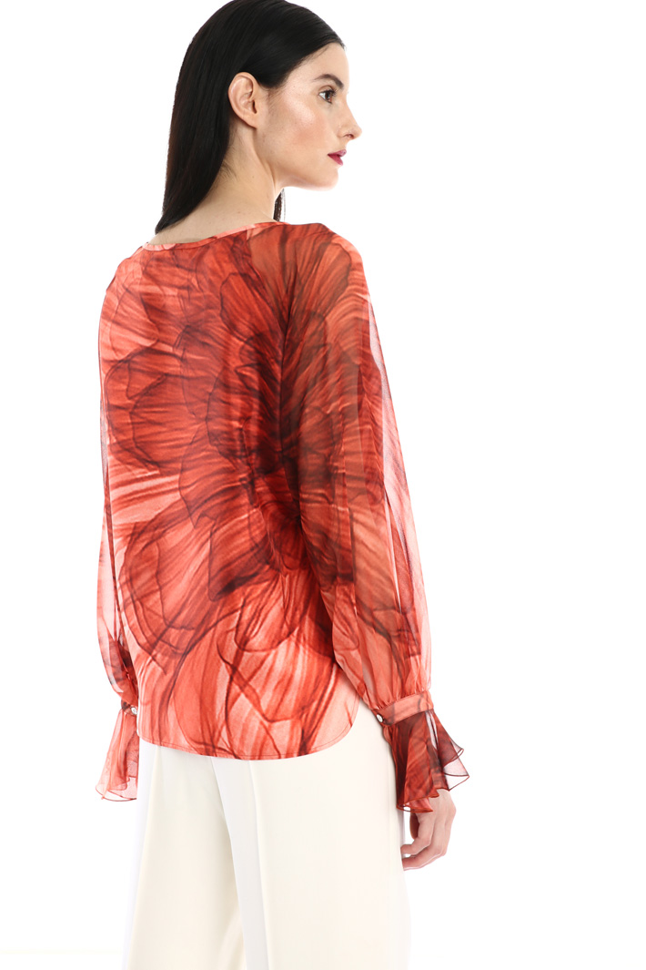 Printed silk blouse Intrend Printed silk blouse Intrend
