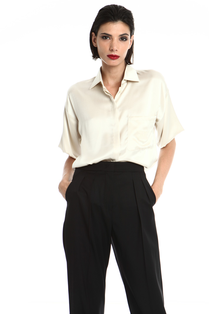 Silk satin shirt Intrend Silk satin shirt Intrend