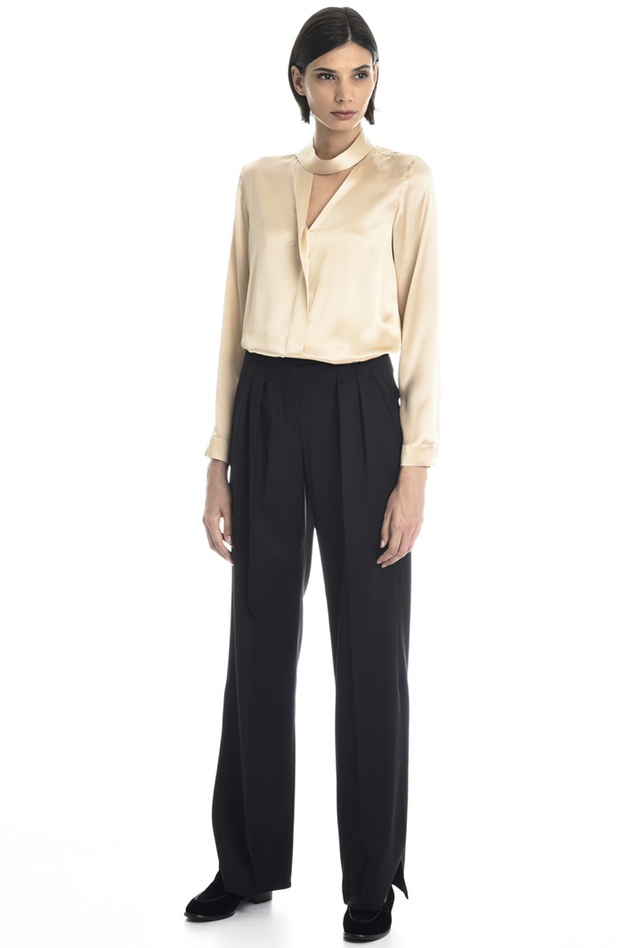 Silk satin blouse Intrend Silk satin blouse Intrend