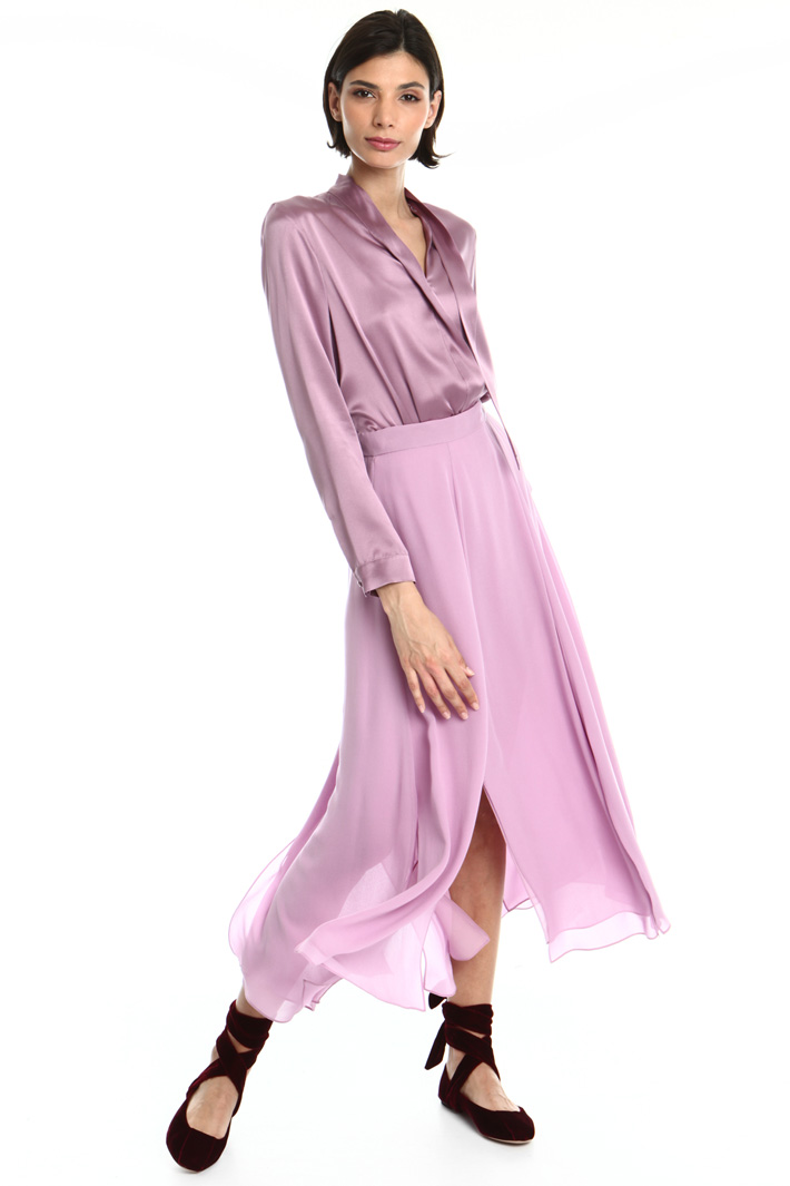 Silk satin blouse Intrend Silk satin blouse Intrend